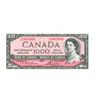 Image 1 : 1954 Canada 1000 dollar bill s/n 1807669 consecutive 1 of 2