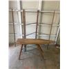 Image 1 : Wooden ironing board & clothing rack - both fold up