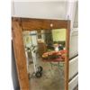 Image 2 : Large oak dressing mirror - bevelled - 69"x27" - small crack on bottom - see pics