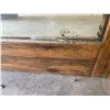 Image 3 : Large oak dressing mirror - bevelled - 69"x27" - small crack on bottom - see pics