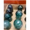 Image 2 : 12 insulators - blues, greens, aqua, etc