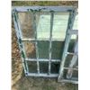 Image 2 : Lot of 4 various size windows, 1 is a metal frame - as is condition