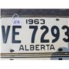 Image 2 : Three 1963 Alberta license plates - very good