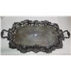 Image 1 : Very Large Silver Plate Tray 26"x14"