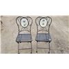 Image 1 : 2 Wrought Iron Patio Chairs