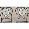 Image 2 : 2 Wrought Iron Patio Chairs