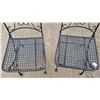 Image 3 : 2 Wrought Iron Patio Chairs