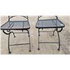 Image 4 : 2 Wrought Iron Patio Chairs