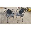 Image 6 : 2 Wrought Iron Patio Chairs