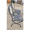 Image 7 : 2 Wrought Iron Patio Chairs