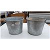 Image 1 : 2 Vintage Galvanized Buckets