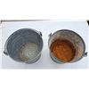 Image 2 : 2 Vintage Galvanized Buckets