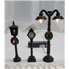 Image 2 : Christmas Village Street Lights & Swing Set