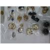 Image 2 : Lot of Costume jewelry earrings, rings & white jewelry box
