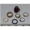 Image 1 : Lot of 7 rings – including .925 sterling silver ring