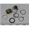 Image 2 : Lot of 7 rings – including .925 sterling silver ring