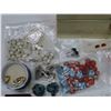 Image 2 : Lot of assorted costume jewelry + White jewelry box