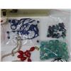 Image 3 : Lot of assorted costume jewelry + White jewelry box
