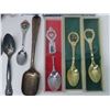 Image 4 : Brass – B.P. plate & spoons + collectors specialty spoons