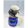 Image 7 : Burlington – Watchman jug + Blue-jay decor, + Ashtray, + glass paper weight etc.