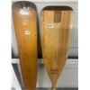 Image 2 : 2 wooden oars - 1 is Otter Creek - 60" long