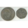 Image 2 : 1965 Elizabeth II Dei Gratia Regina F.D. Churchhill coin, & 1970 Elizabeth II D.G. Reg.F.D 50 New Pe