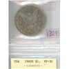 Image 2 : 1900 USA Silver Dollar - Graded VF-30, XJB 251
