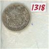 Image 1 : 1950 Canada silver 50 cent coin - very good condition
