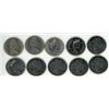 Image 2 : 10x Canada 50 cent coins: 1970,1974,1979,1988,2000, 5x ER II D.C. Regina 50 year jubilee quarter
