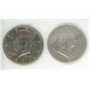 Image 1 : 1951 USA silver half dollar & 1971 USA half dollar
