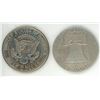 Image 2 : 1951 USA silver half dollar & 1971 USA half dollar