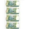 Image 2 : 4x Banco Central Do Brazil 500 Quinhentos Cruzados