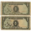 Image 1 : 2x The Japanese Government 1 Peso bank note (WWII Military Invasion Currency)