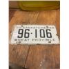 Image 1 : 1959 Saskatchewan license plate