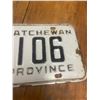 Image 3 : 1959 Saskatchewan license plate
