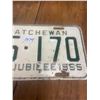 Image 3 : 1955 Saskatchewan license plate