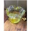 Image 2 : 1 Art glass bowl & ceramic duck planter - Duck 9" tall - Bowl 3 1/2" tall