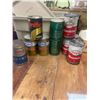 Image 1 : 9 Esso tins - 3 are full