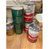 Image 3 : 9 Esso tins - 3 are full