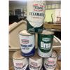 Image 2 : 10 Texaco tins - 8 are full