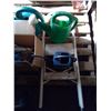 Image 3 : Extension cord, 2 step ladder, 3 water cans and misc