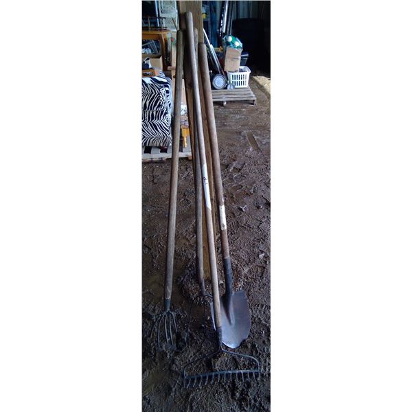 4 garden tools
