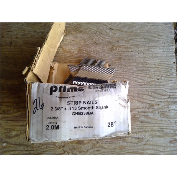 Box of strip nails