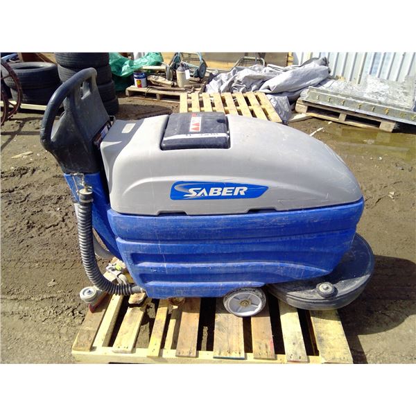 Saber Floor scrubber works but needs new batteries