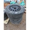 Image 1 : Set of 4 Cooper Tires with rims - M+S  195/65R15