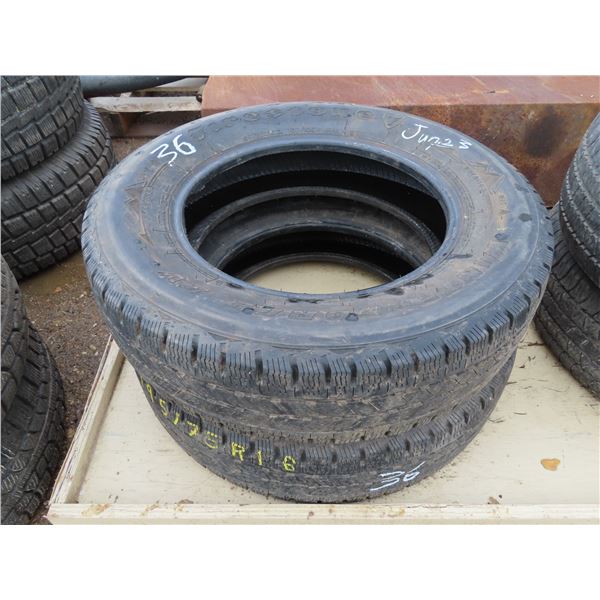 2 Firestone Winterforce Tires - 195/75R16C 107/105R