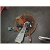 Image 3 : Bucket of Pipe Wrenches, Levels etc.