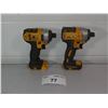 Image 2 : 2 DeWalt Impact Drill (no charger or battery) works