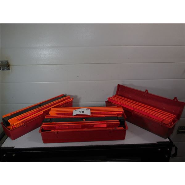 Lot of 4 Emergency Triangle Kits