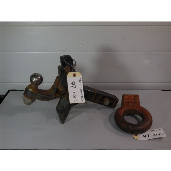 Pintle Hitch w/ 2” ball & pintle ring